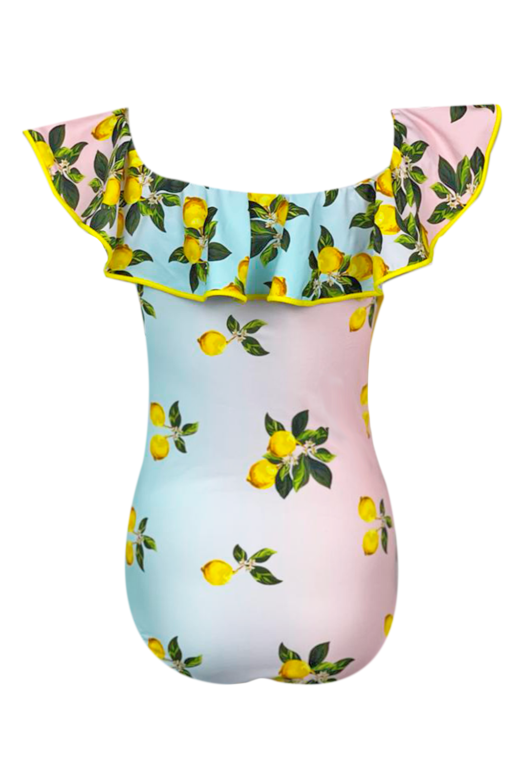 Siera Ruffle Neck One-Piece Swimsuit Nessi Byrd