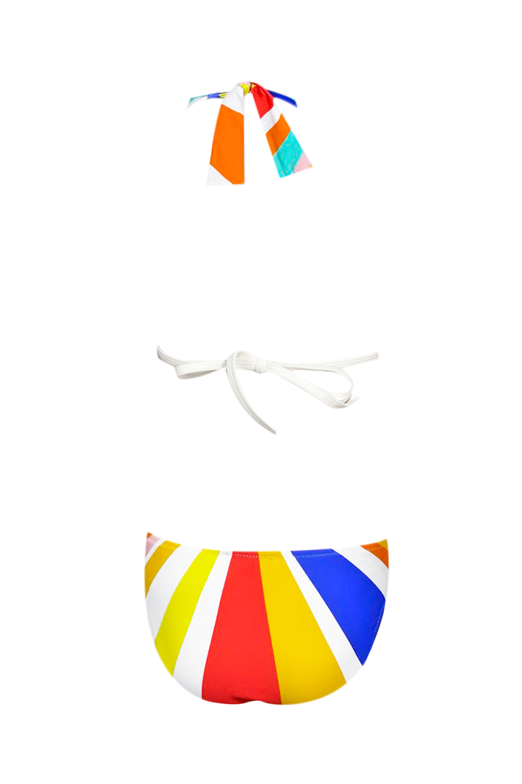 RAISSA - Kids' Rainbow Color Triangle Two-Piece Bikini Nessi Byrd