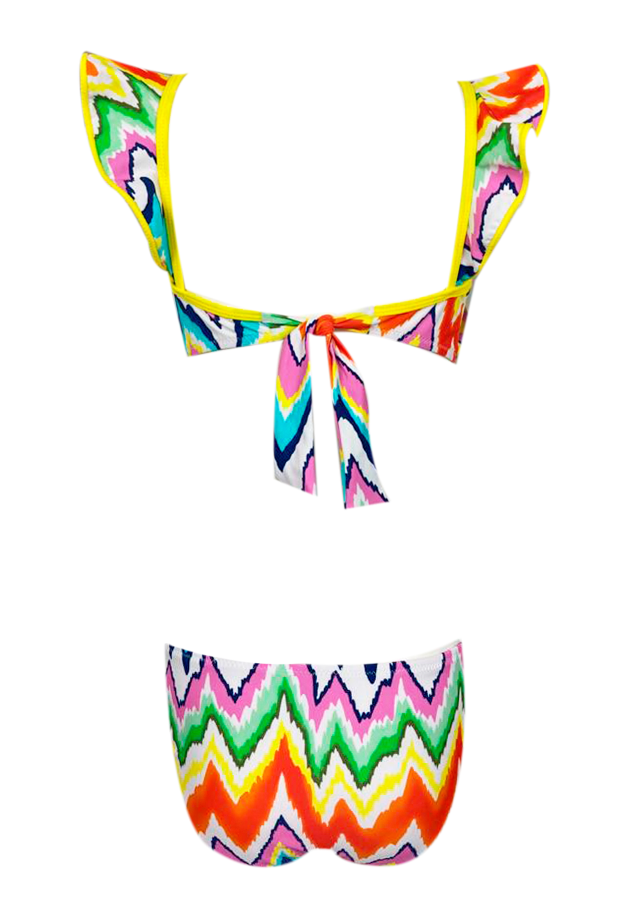 Akeno Sleeveless Ruffle Front Two-Piece Swimsuit Nessi Byrd