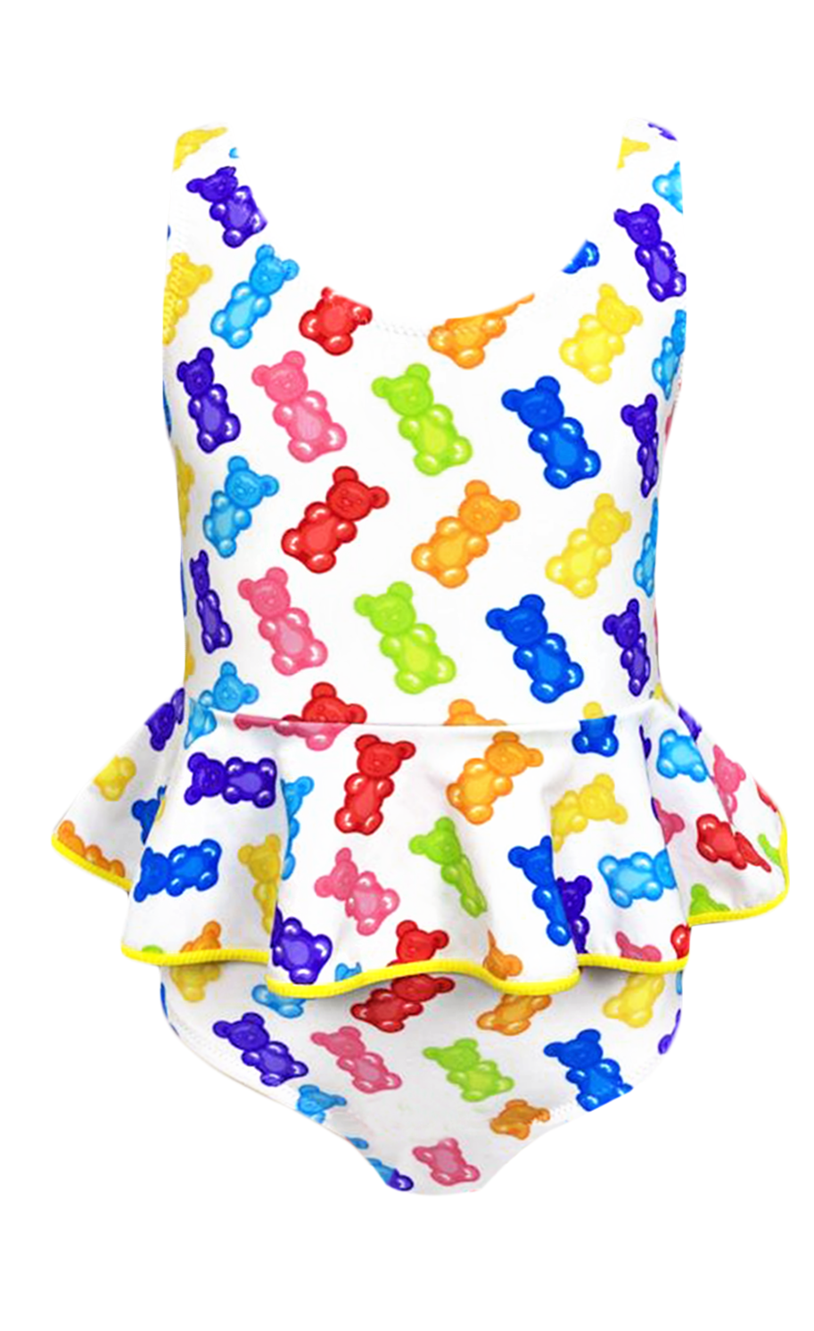ASAMI Print Sleeveless Ruffle Waist One-Piece Swimsuit Nessi Byrd