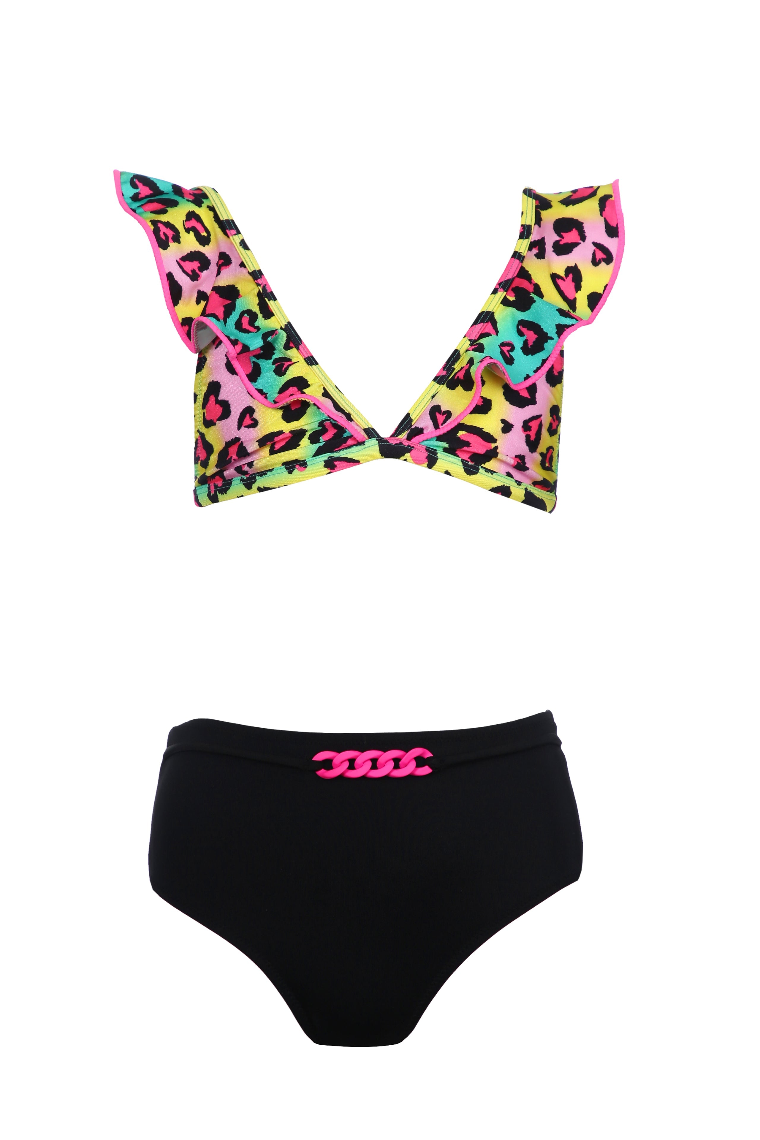 VERONA Heart Print Sleeveless Two-Piece Swimsuit Nessi Byrd