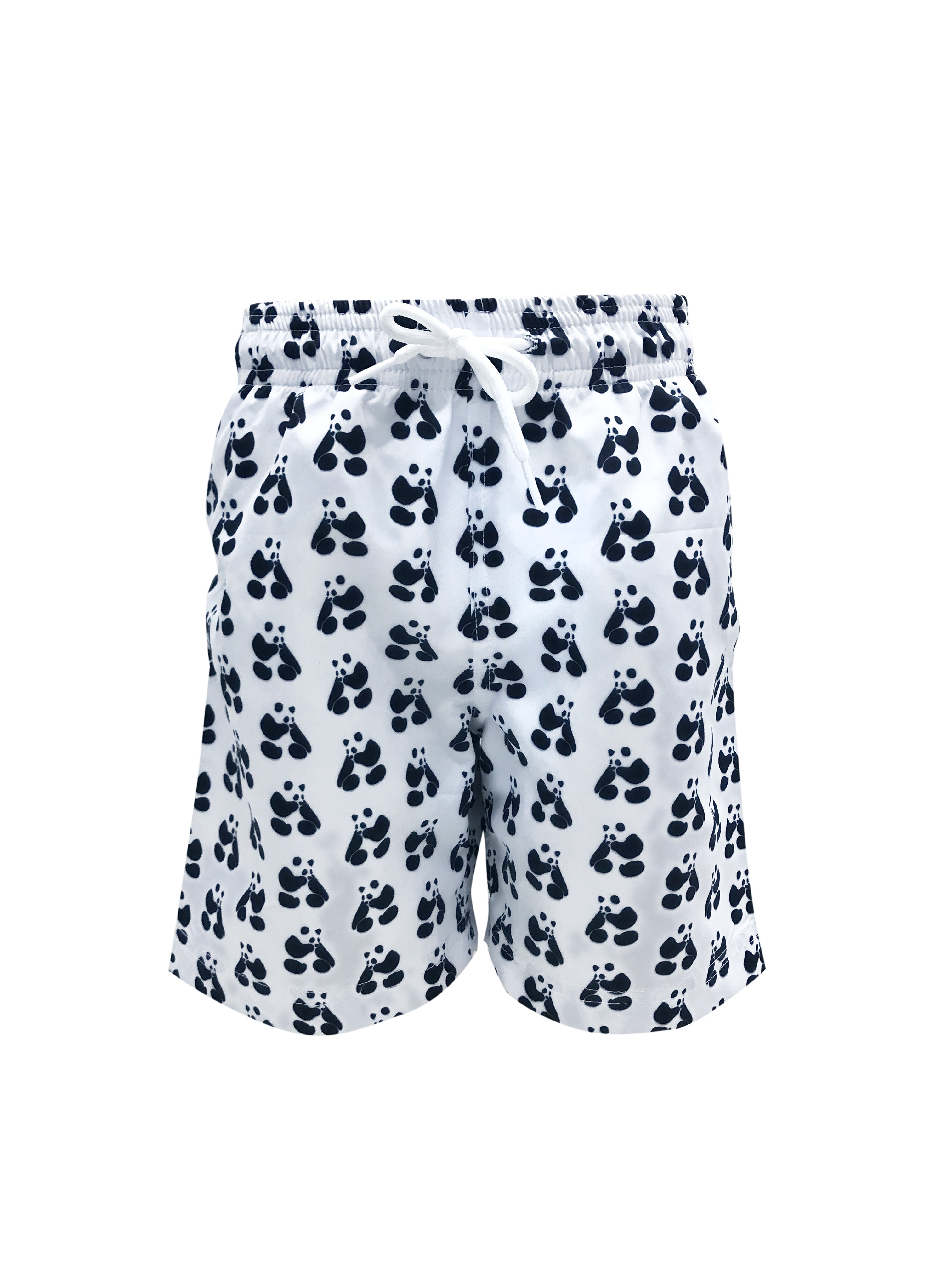 Hektor Kids' Panda Print Long Quick-Dry Swim Trunks Nessi Byrd