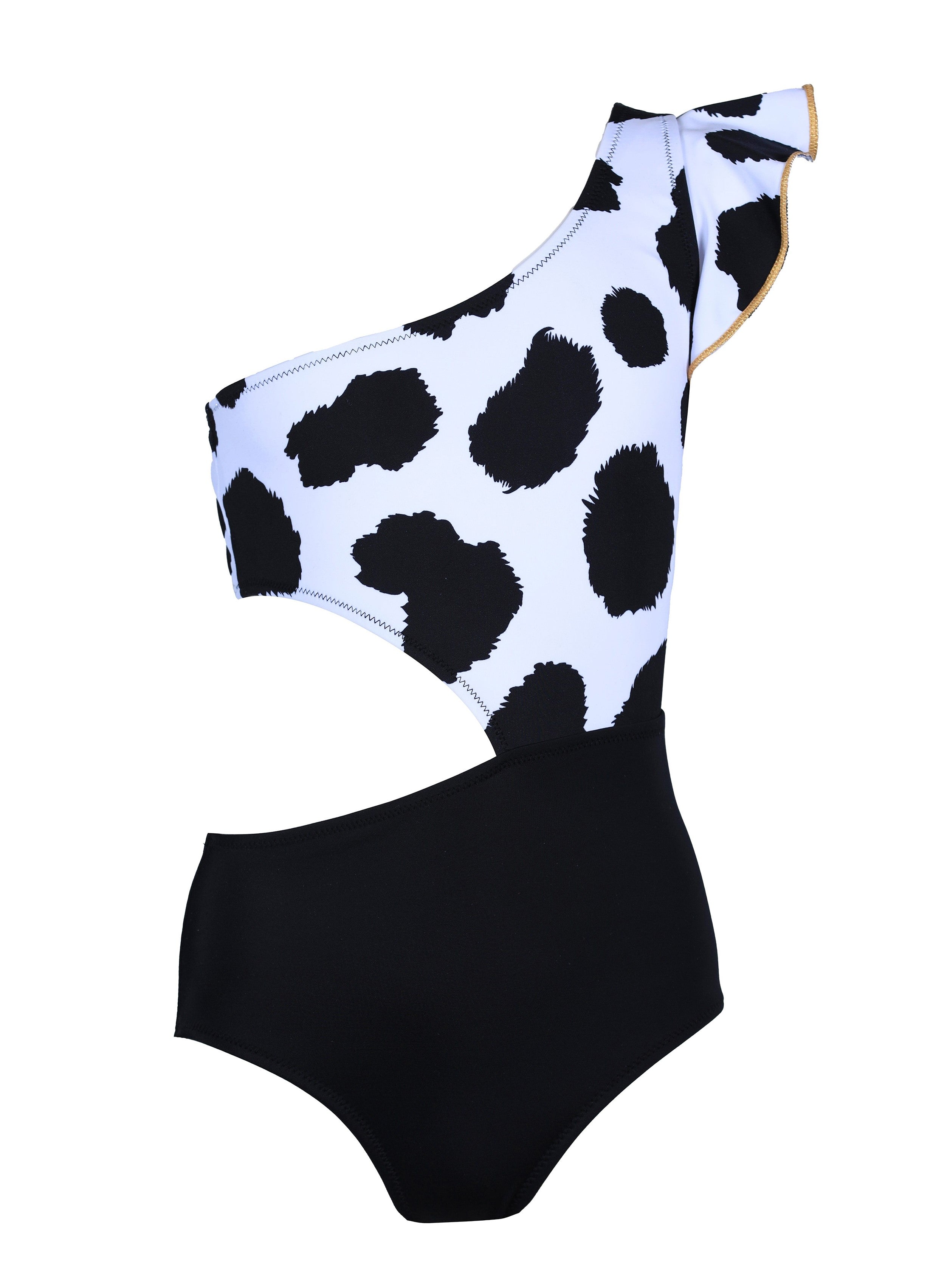 AMANDA Print One-Shoulder One-Piece Swimsuit Nessi Byrd