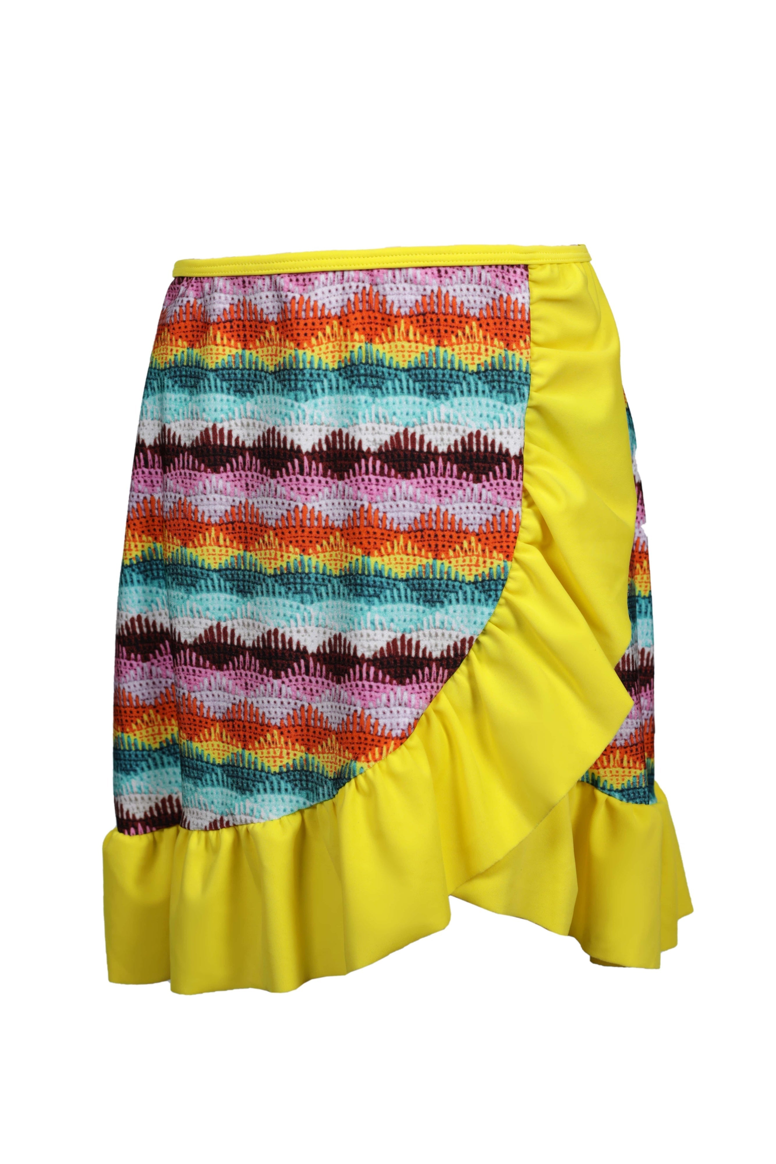 CAROLINE Ruffle Hem Wrap Skirt Nessi Byrd