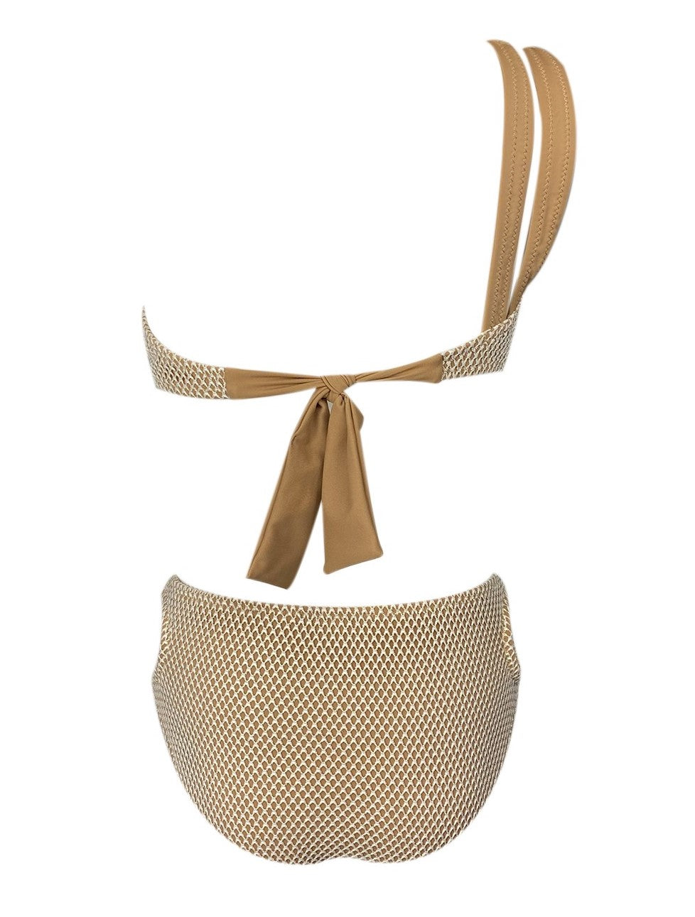 ALBA - Kids' Double Strap Mesh Design Two-Piece Swimsuit